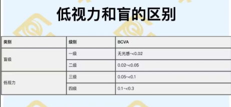 低視力和盲的區(qū)別
